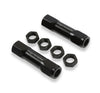 Proforged 105-10035 Tie Rod Sleeves, Aluminum, 11/16-18 Female Thread, 4-inch length, black anodized, sold as a set of (2) Tie Rod Sleeves and (4) Jam Nuts