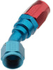 Fragola 223010 Pro-Flow Race Hose End, -10 AN Hose to Female -10 AN, Series 2000, 30-degree, aluminum, reusable, red and blue anodized, sold individually