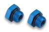 Earl’s 581404ERL Port Plug, -4 AN, lightweight aluminum, hex head, blue anodized, plug off any unused -4 AN hole, sold as a pair