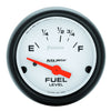 AutoMeter 5718 Phantom 2-1/16” Fuel Level gauge, Electrical, sender range 16 ohmsE/158 ohmsF, white face, analog, sold individually
