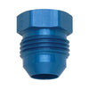 Fragola 480604 Blue AN Flare Plug, -4 AN, aluminum, hex head, blue anodized, plug off any unused -4 AN hole, sold individually