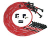 Moroso 52543 Wire Set Moroso Ultra Sleeved Red Bbc Under The Header 90 Deg Plug Boots Hei, Red Wire