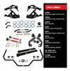 QA1 DK32-GMG1 Drag Racing Level 2 Suspension Kit, fits GM 1978-1988 G-Body, includes Rear Sway Bar, Upper & Lower Control and Trailing Arms