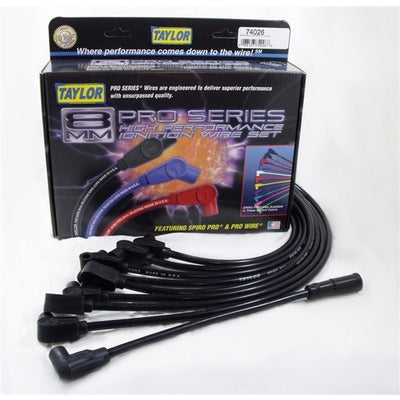 Taylor 74026 Spiro-Pro 8MM Spark Plug Wire Set Gen II LT Black